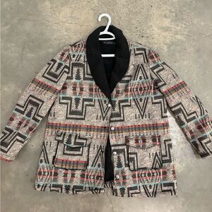 Lucky and blessed Sherpa lined jacket